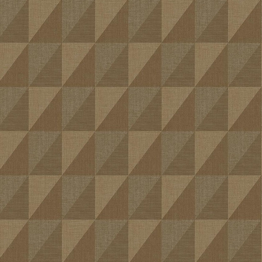 Geometrisch Behang - Plaza - Donkergroen