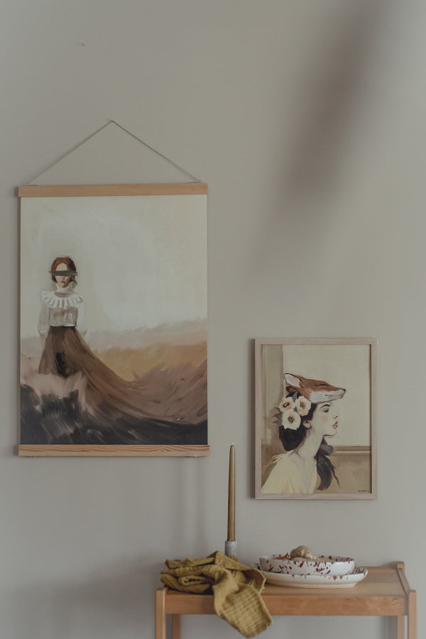 Wandkunst - Lady Wood