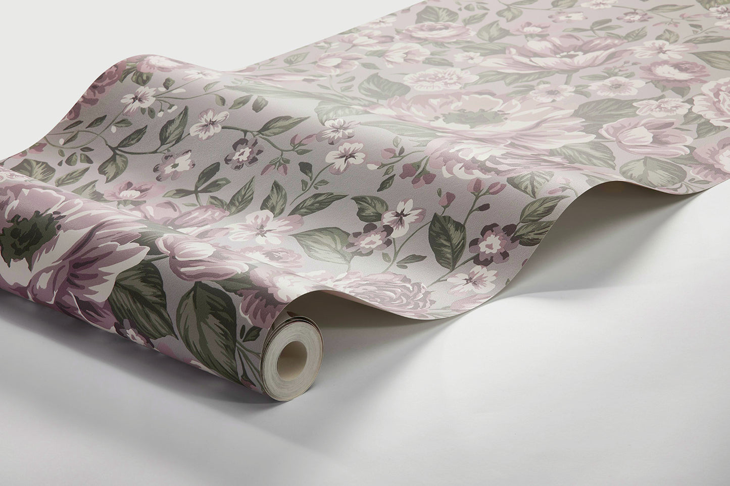 Borastapeter Wallpaper - Rosie - Purple & Green