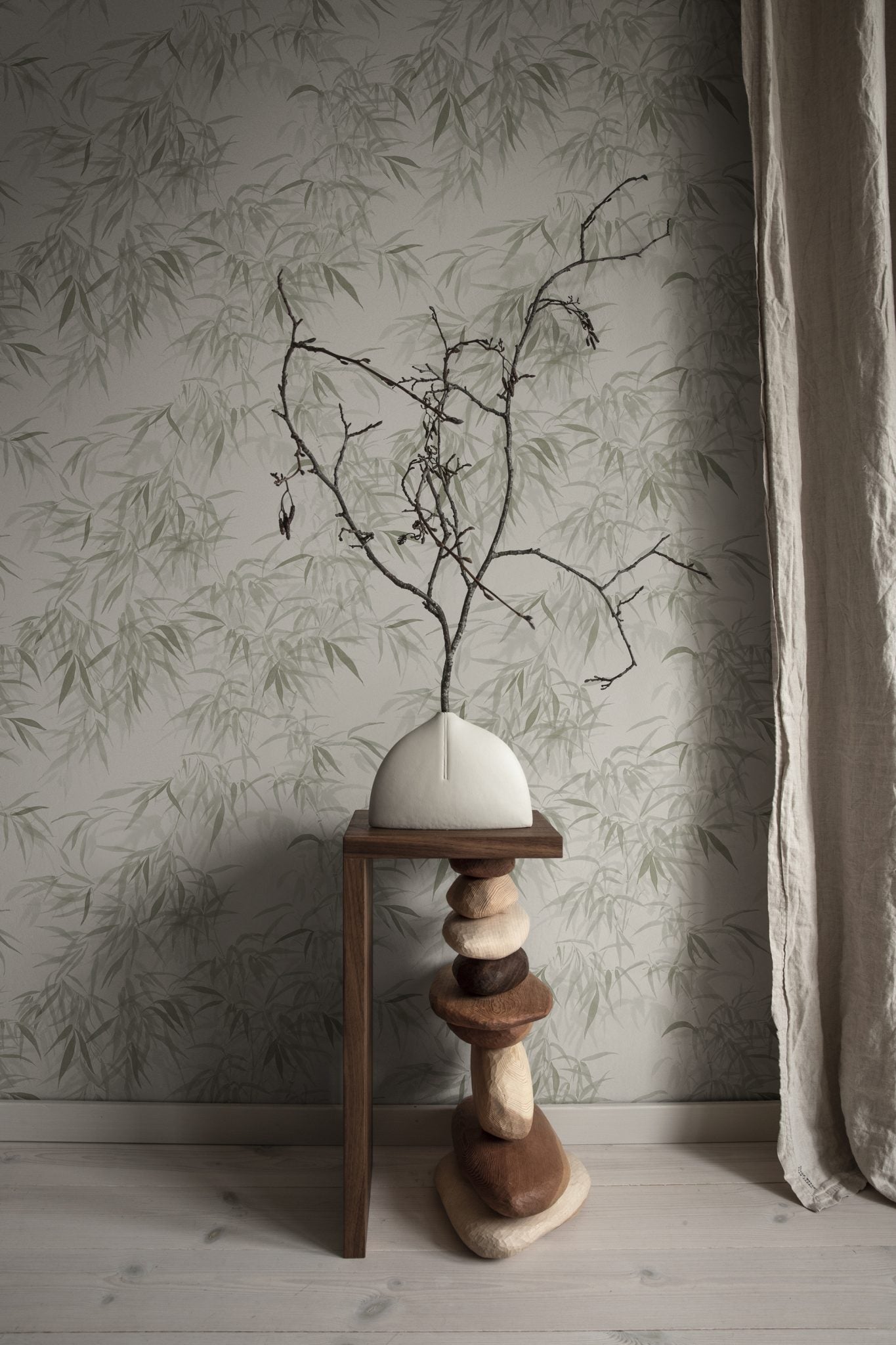 Wallpaper - Jon - Olive Green