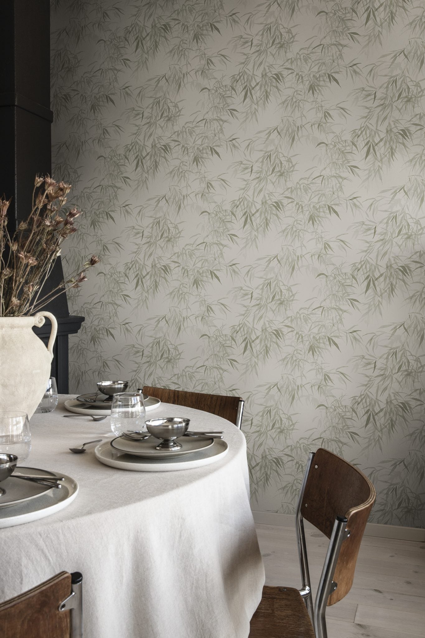 Wallpaper - Jon - Olive Green