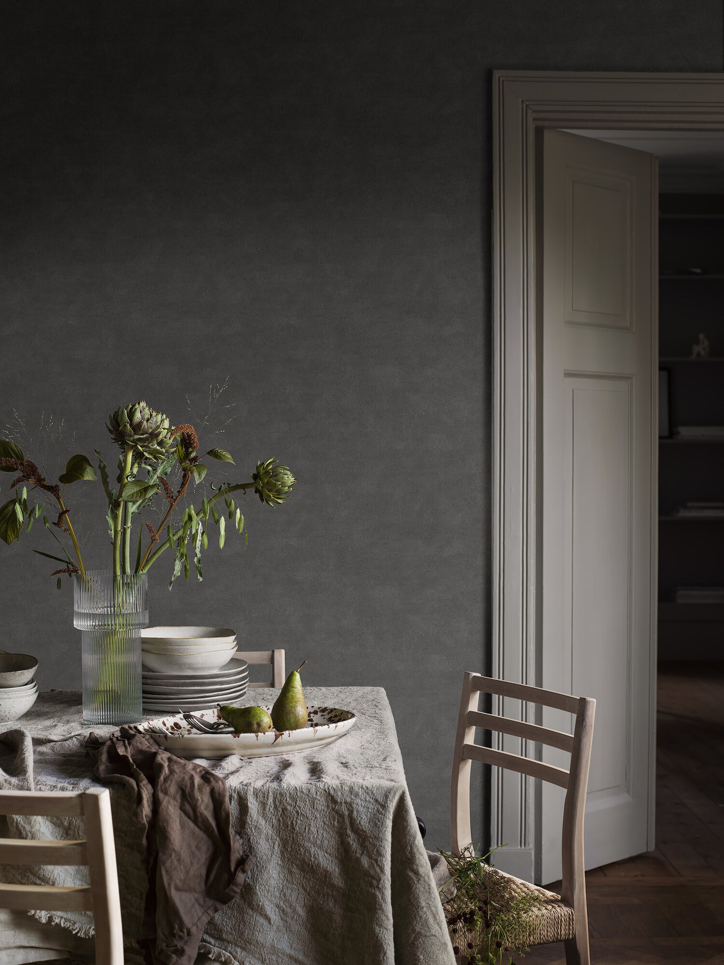 Borastapeter behang - Tinten Antraciet