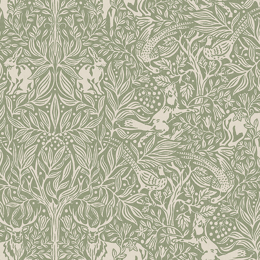 Borastapeter Wallpaper - Under the Elder Tree 2046 - Green