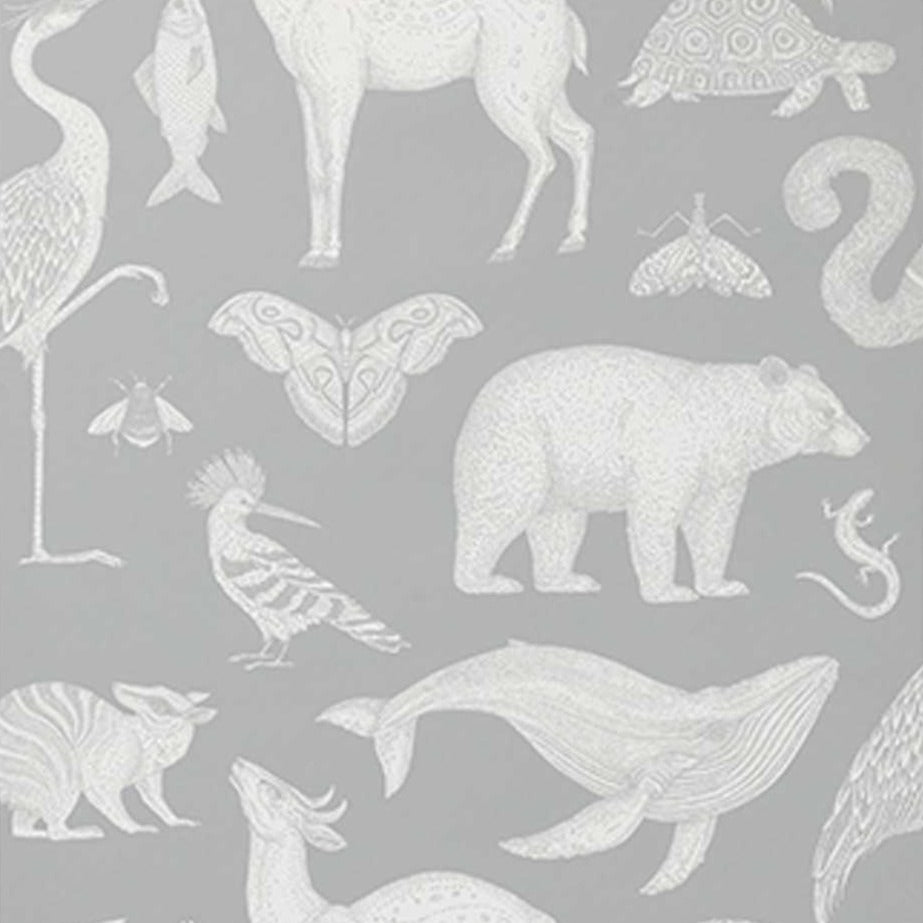 Kwekerij Behang - Animals Mint Grey van Ferm Living