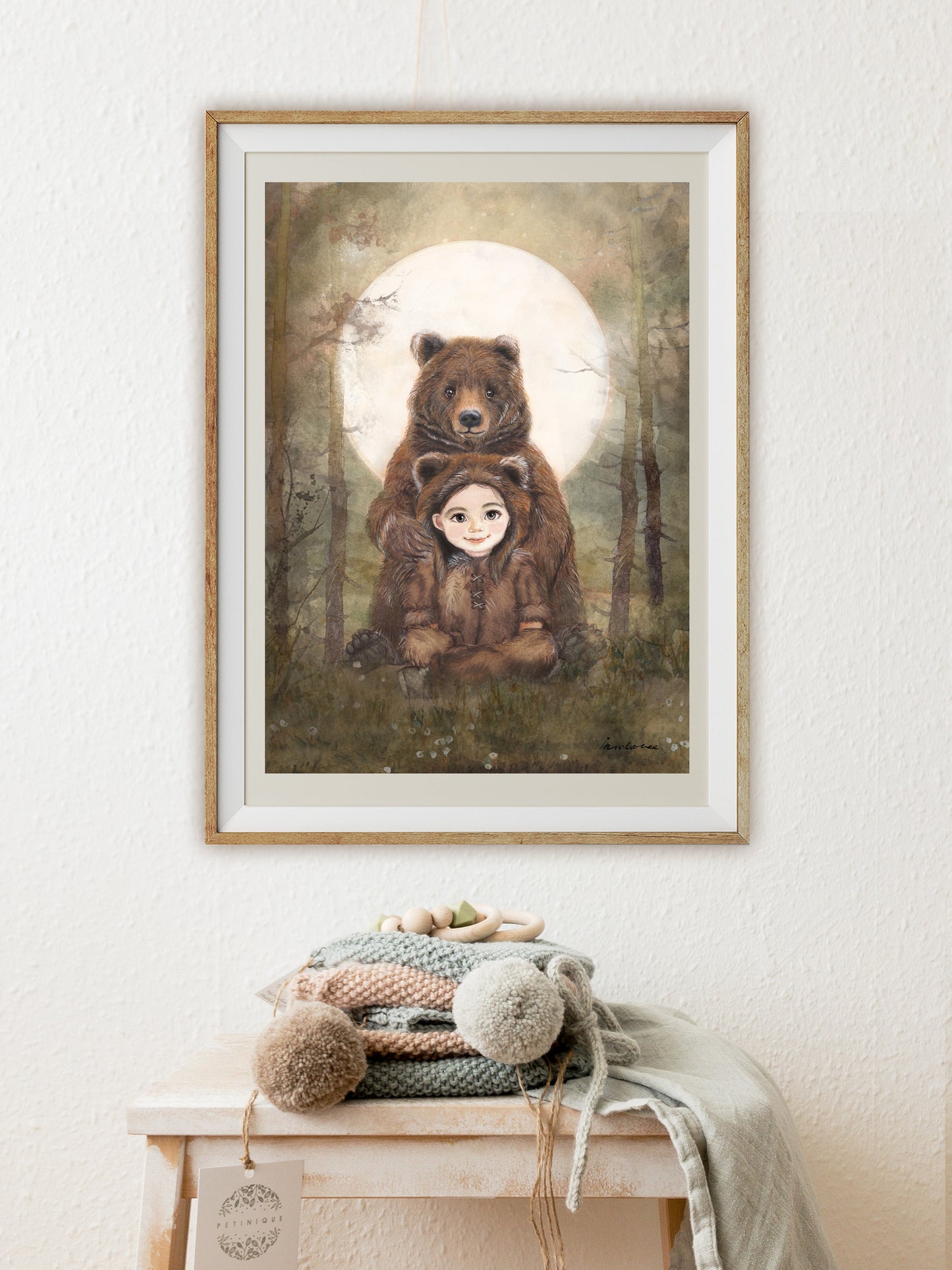Nursery Art - Bear Spirit Animal by Iris Esther