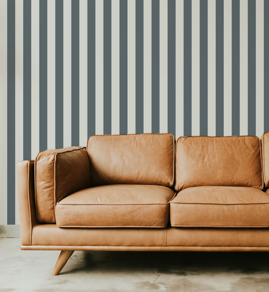 Behang Strepen - Ventnor - Blauw