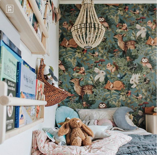 Muster - Woodland Dusty Blue von Jimmy Cricket