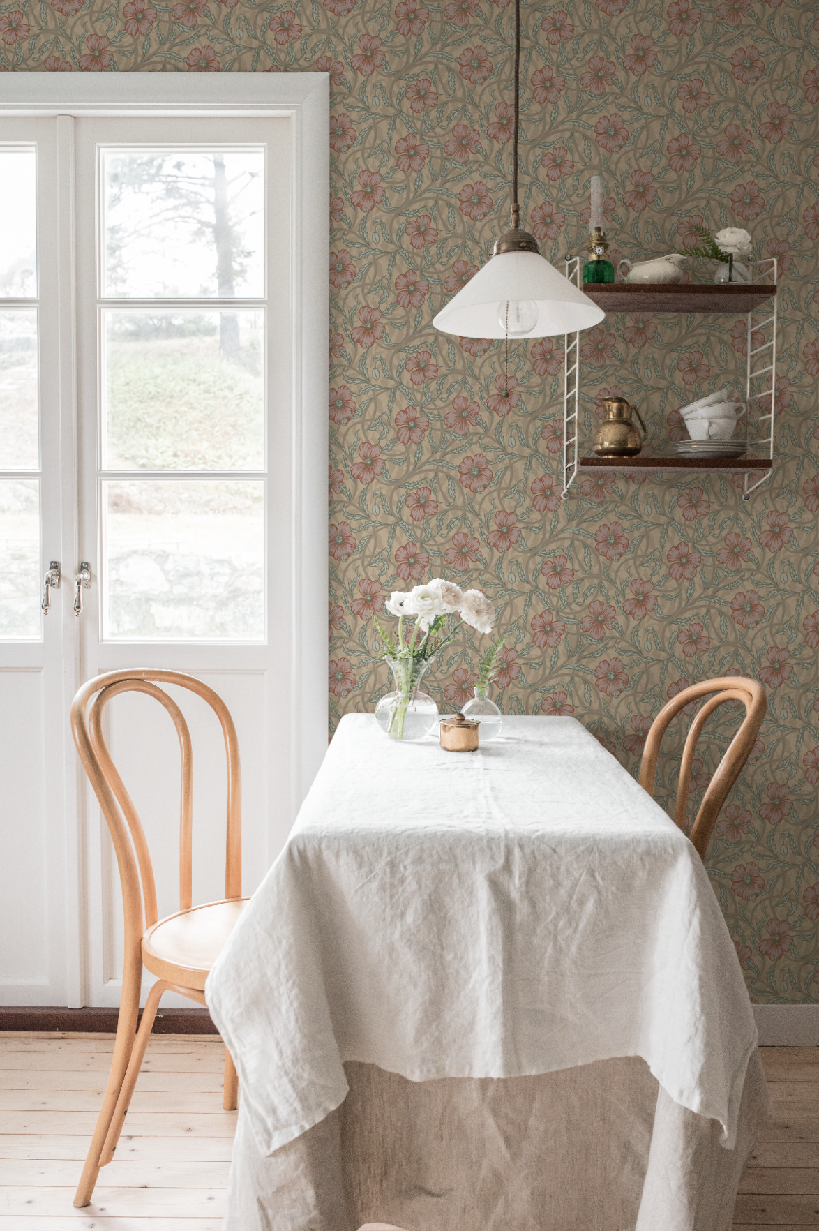 Midbec Tapete - Mohn - Beige 28026