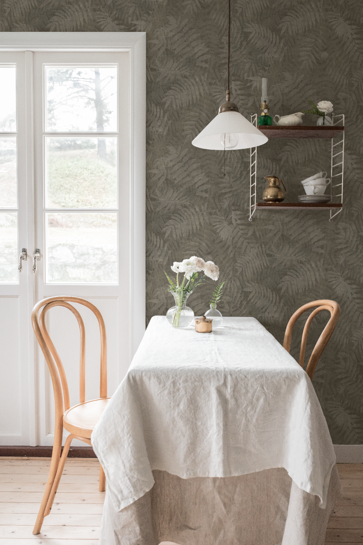 Behang - Passion - Donkergroen