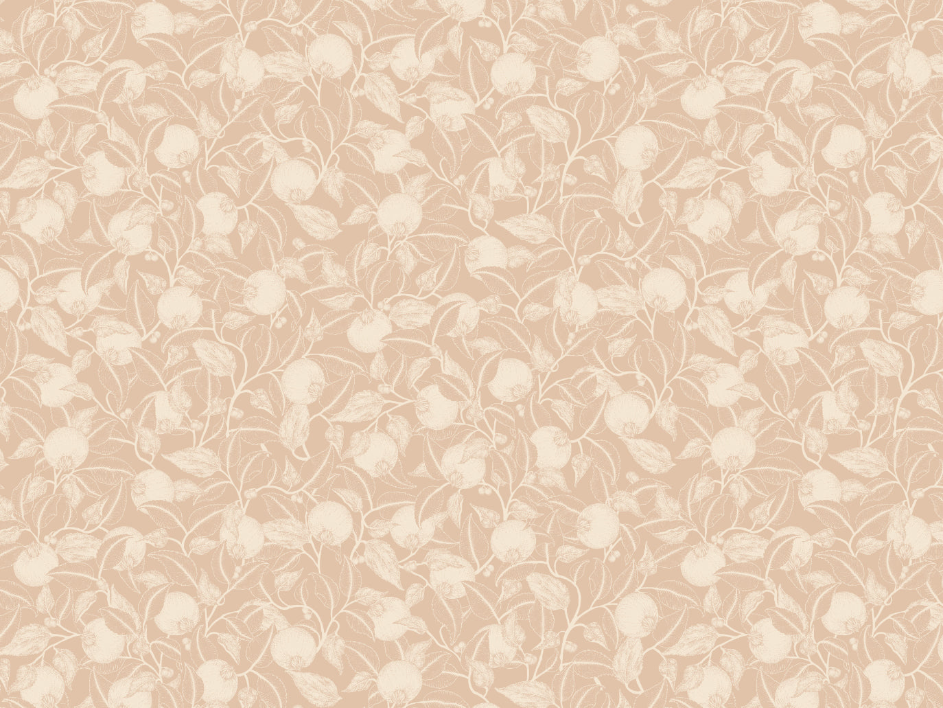 Summer Gray Tapete - Granatapfel - Staubiger Pfirsich