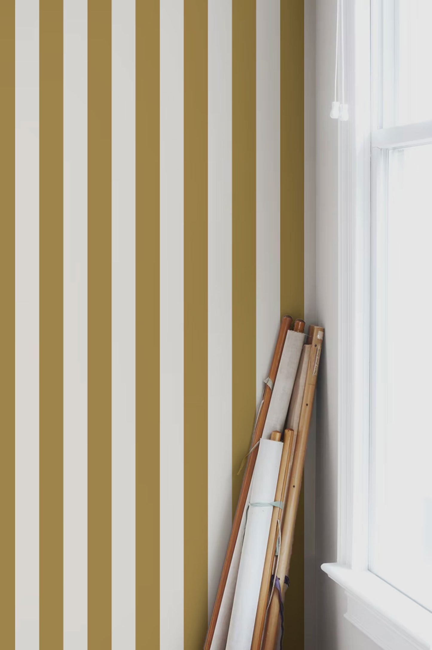 Wallpaper Stripes - Ventnor - Gold