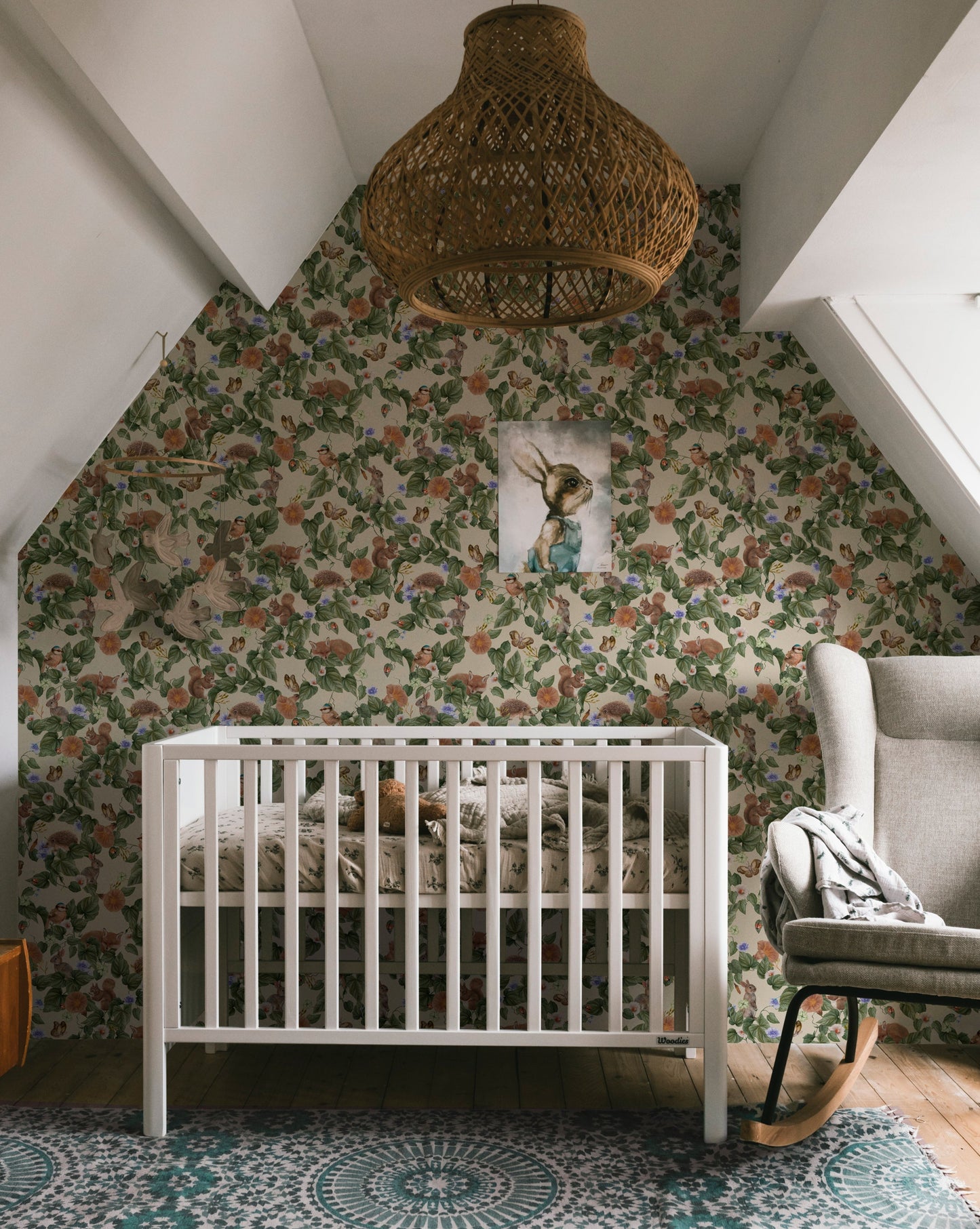 Kinderkamerbehang - Forest Lullaby - Linen
