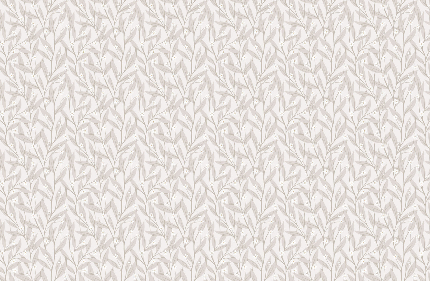 Bloemenbehang - Anemoon - Wit