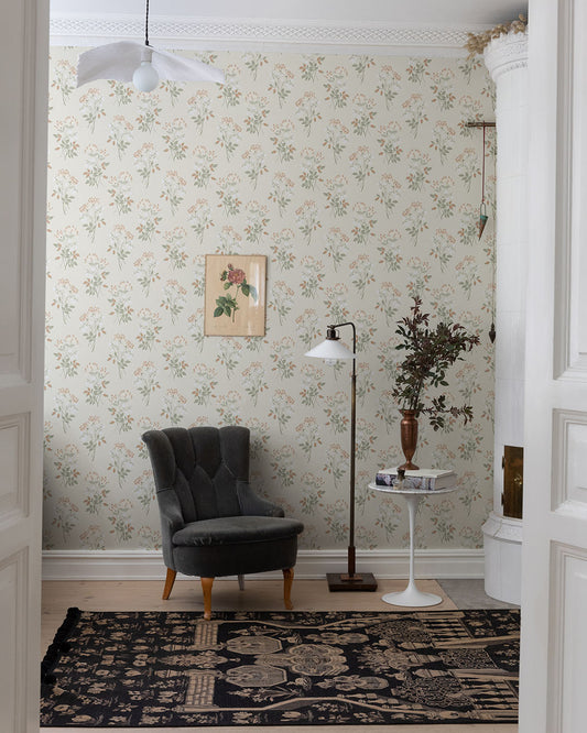 Midbec Behang - Kamperfoelie - Beige 12307