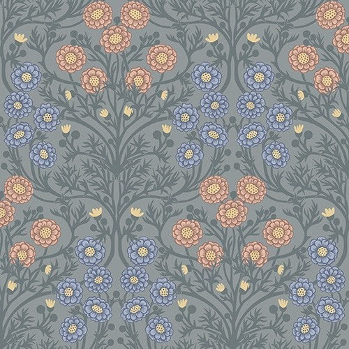 Midbec wallpaper  - Bellis - blue (SALE)
