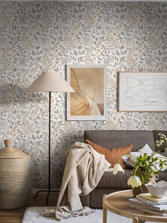 Borastapeter Behang - Sigrid - Goudbruin