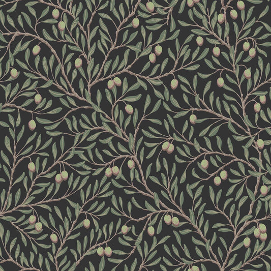 Borastapeter Wallpaper - Olivträd - Dark Green