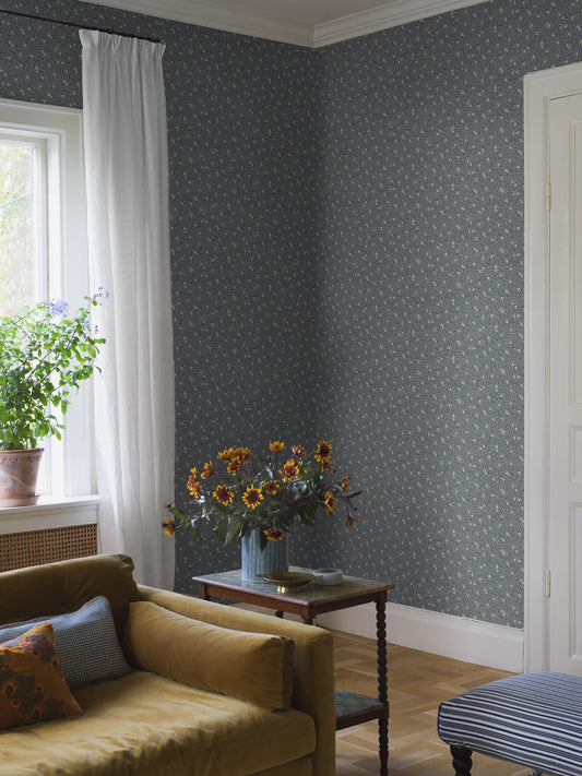 Borastapeter Behang - Myrten - Blauw