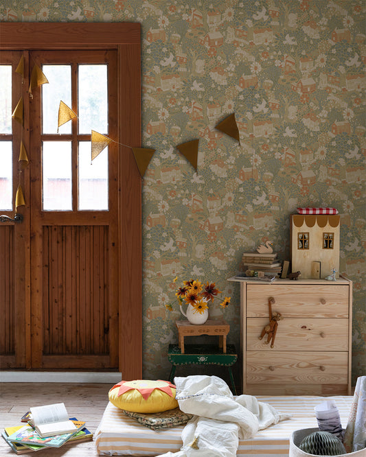 Midbec behang - Bygga Bo 63002 - Calm Green