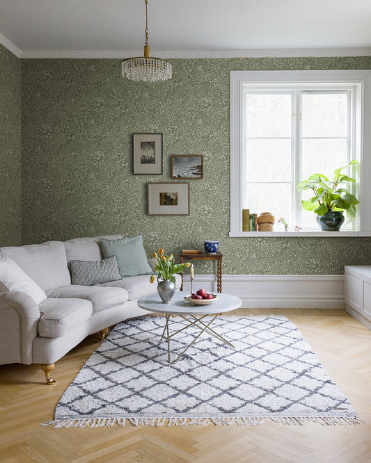 Midbec wallpaper - Siv - Olive Green