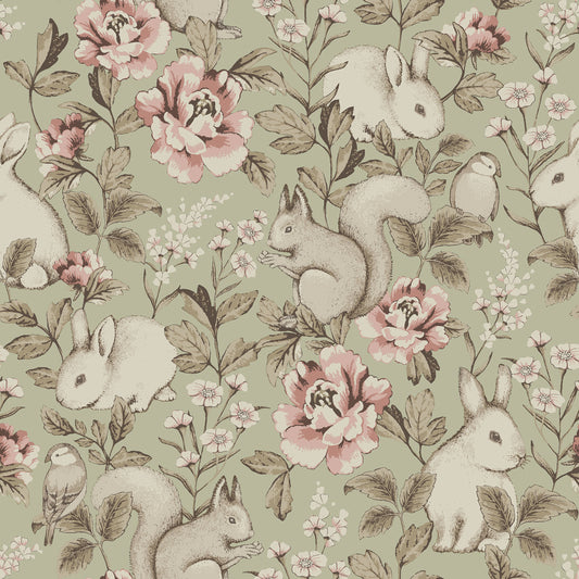 Borastapeter Wallpaper - Magic Forest - Green (SALE)