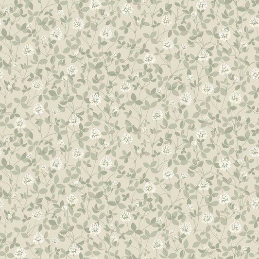 Borastapeter Wallpaper - Klöver - Beige