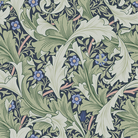 William Morris Wallpaper - Granville - Dark Blue