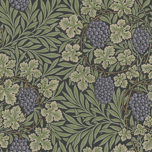 William Morris Wallpaper - Vine - Purple