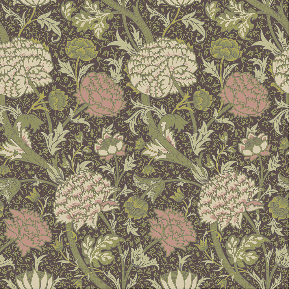 William Morris Wallpaper Cray Pink Summer Gray 