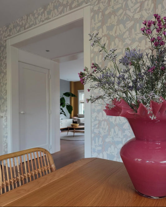 Bloemenbehang - Bluebells - Dusty Blue