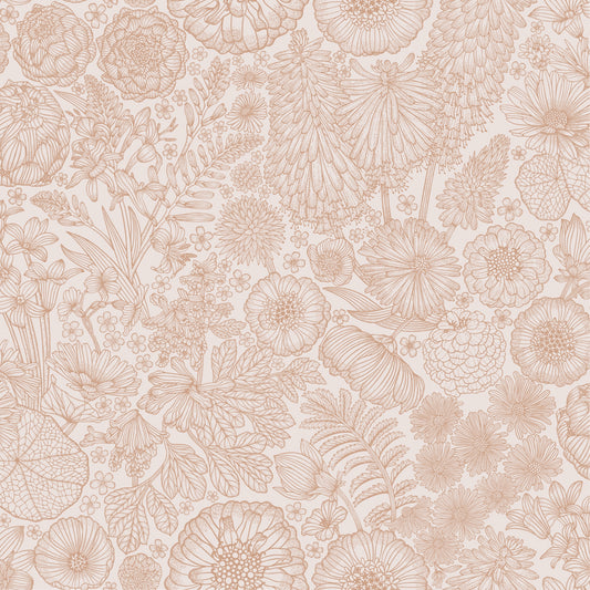 Summer Gray Behang - August - Mokka