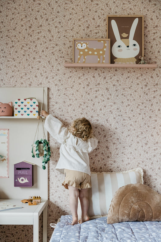 Summer Gray Behang - Lief - Blush