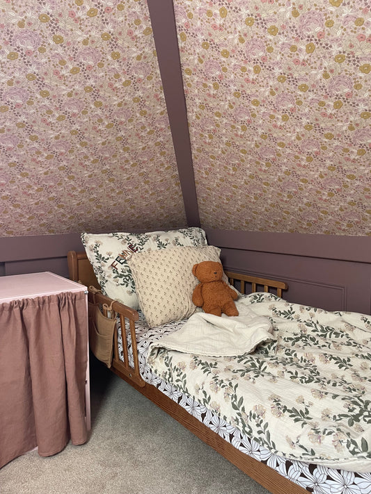 Summer Gray Wallpaper - Doris - Pink