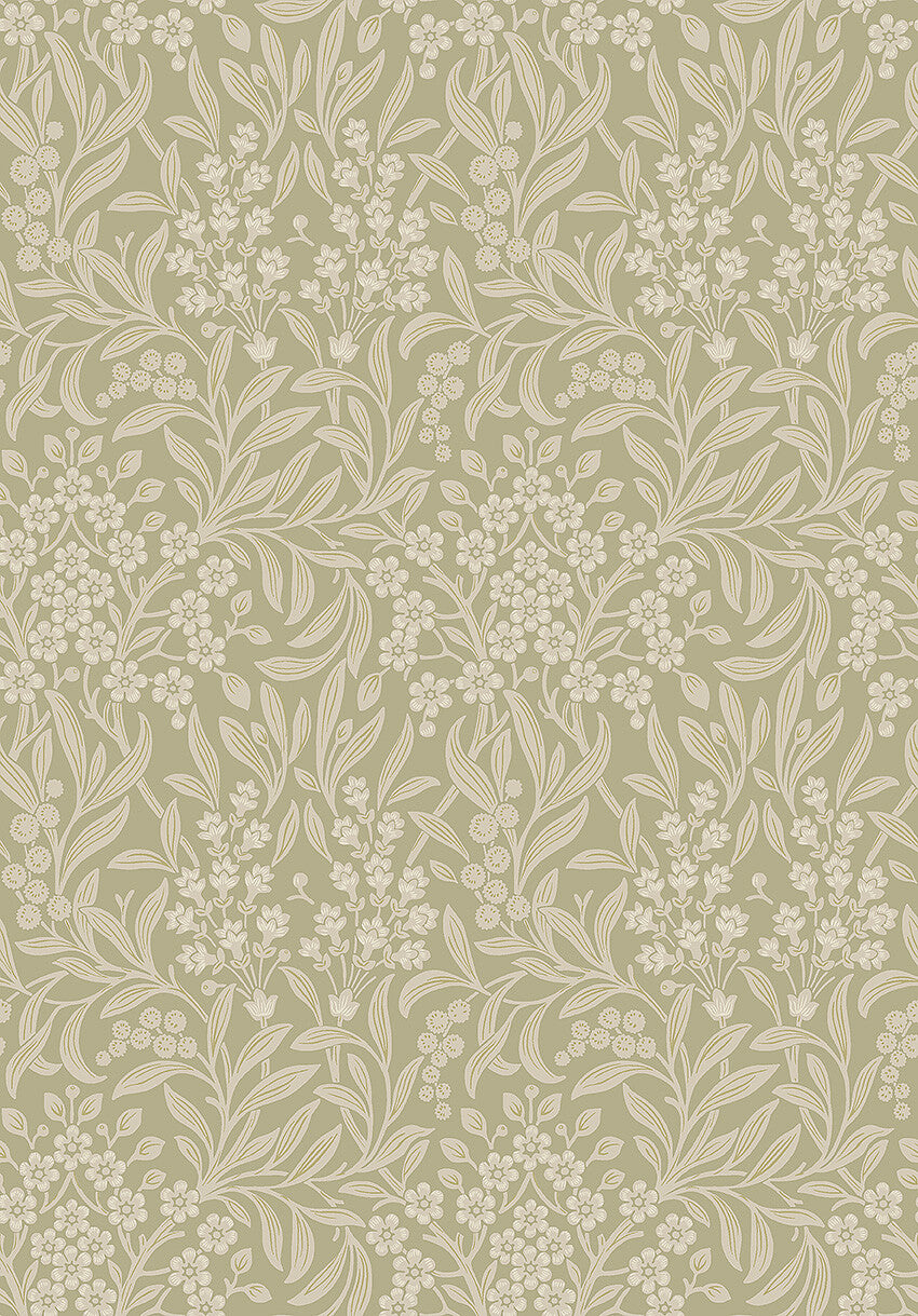 Borastapeter Behang - Kryddhyllan - Groen Beige