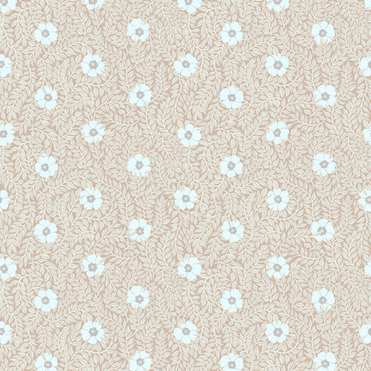 Summer Gray Wallpaper - Kicki - Apricot
