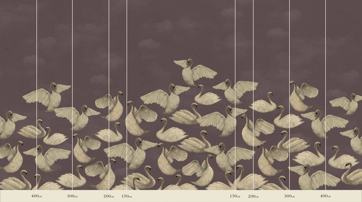 Night Swans - Mauve