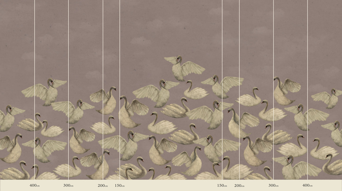 Night Swans - Dusty Pink