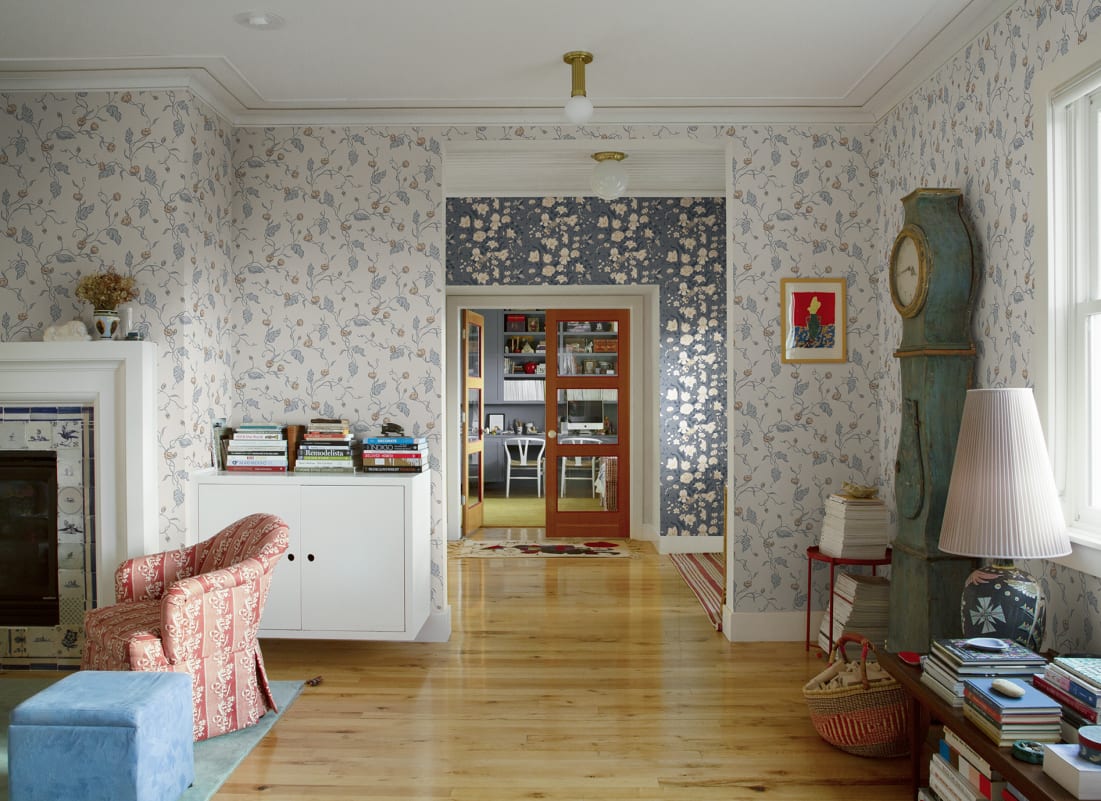 Sandberg Tapete - Elmire, Sanftes Blau - S10148