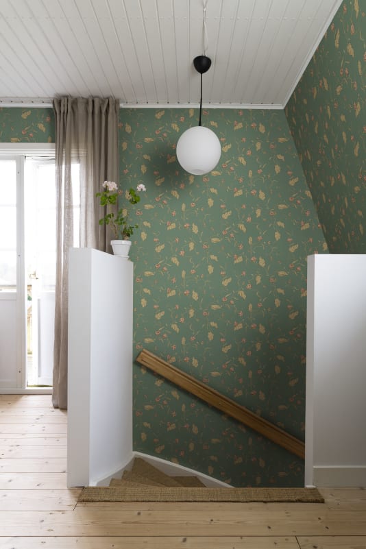 Sandberg Tapete - Elmire, Emerald - S10149