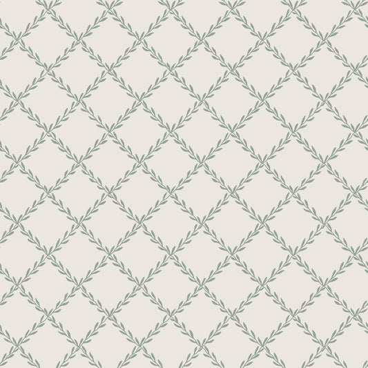 Sandberg behang - Trellis, bosgroen