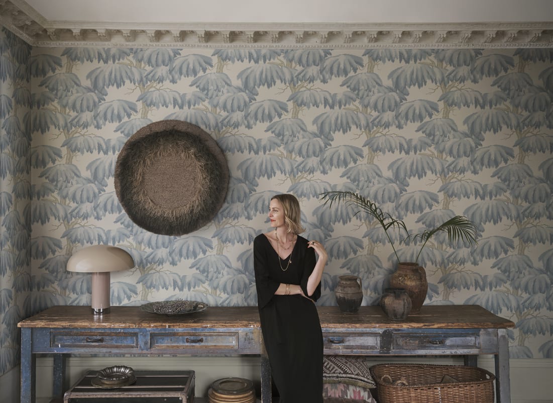 Sandberg Tapete - Alba, Hellblau - S10665