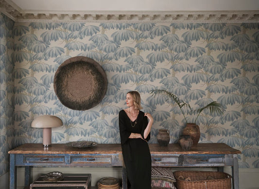 Sandberg Tapete - Alba, Hellblau - S10665