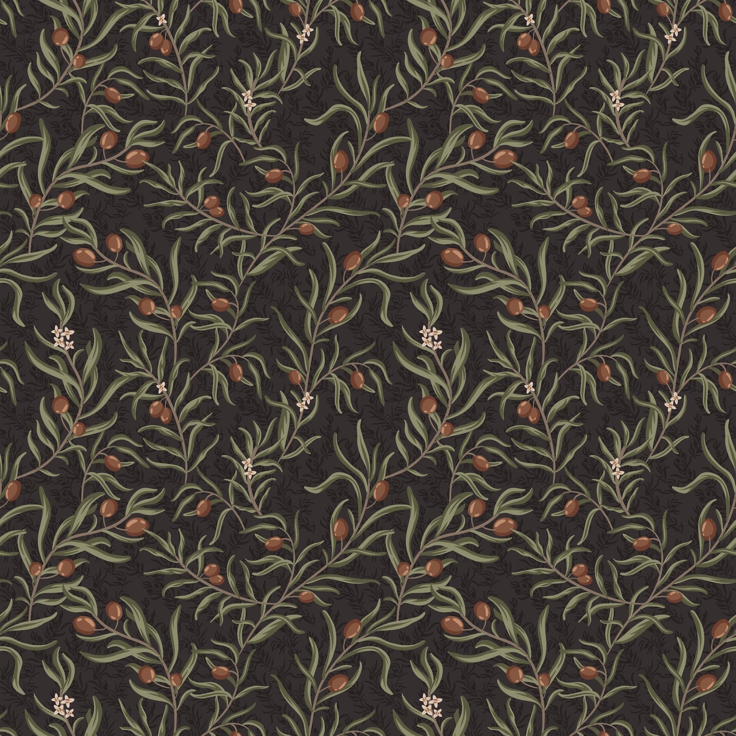 Summer Gray Wallpaper - Bjorn - Chocolate