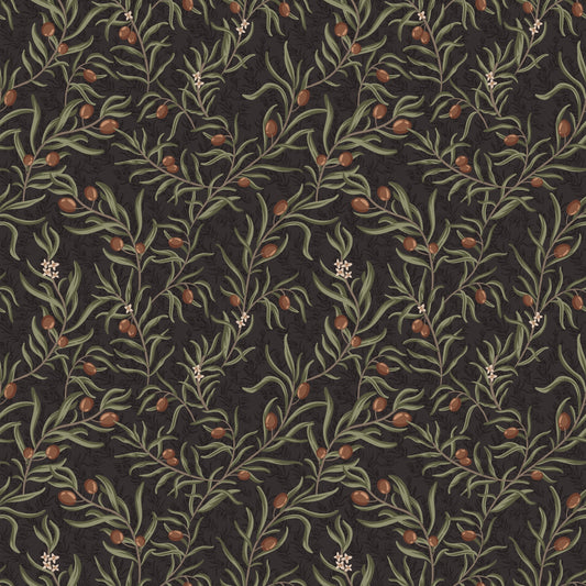 Summer Gray Wallpaper - Bjorn - Chocolate