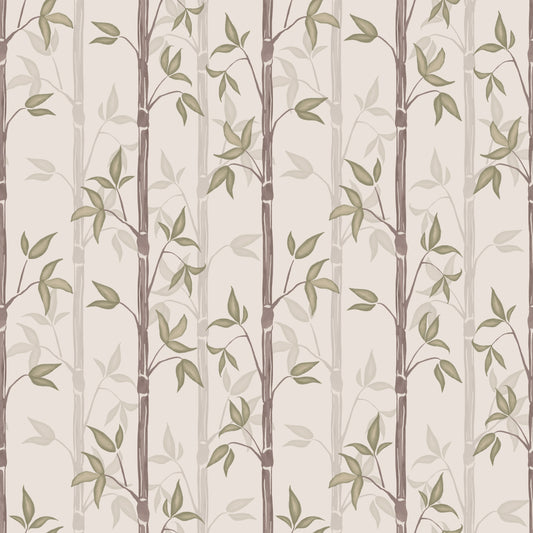 Summer Gray Wallpaper - Bamboo - Spring