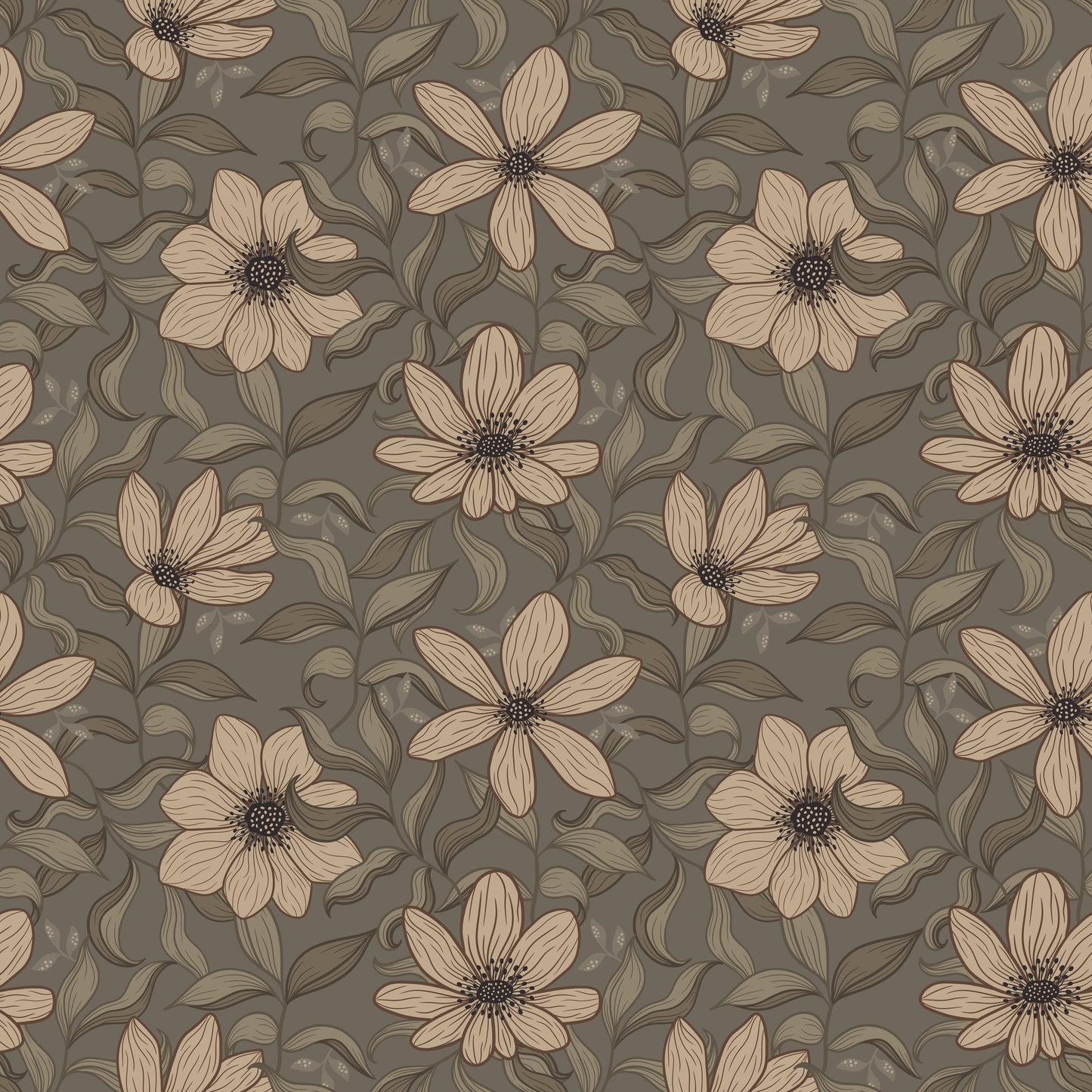 Summer Gray Wallpaper - Fredrik - Taupe