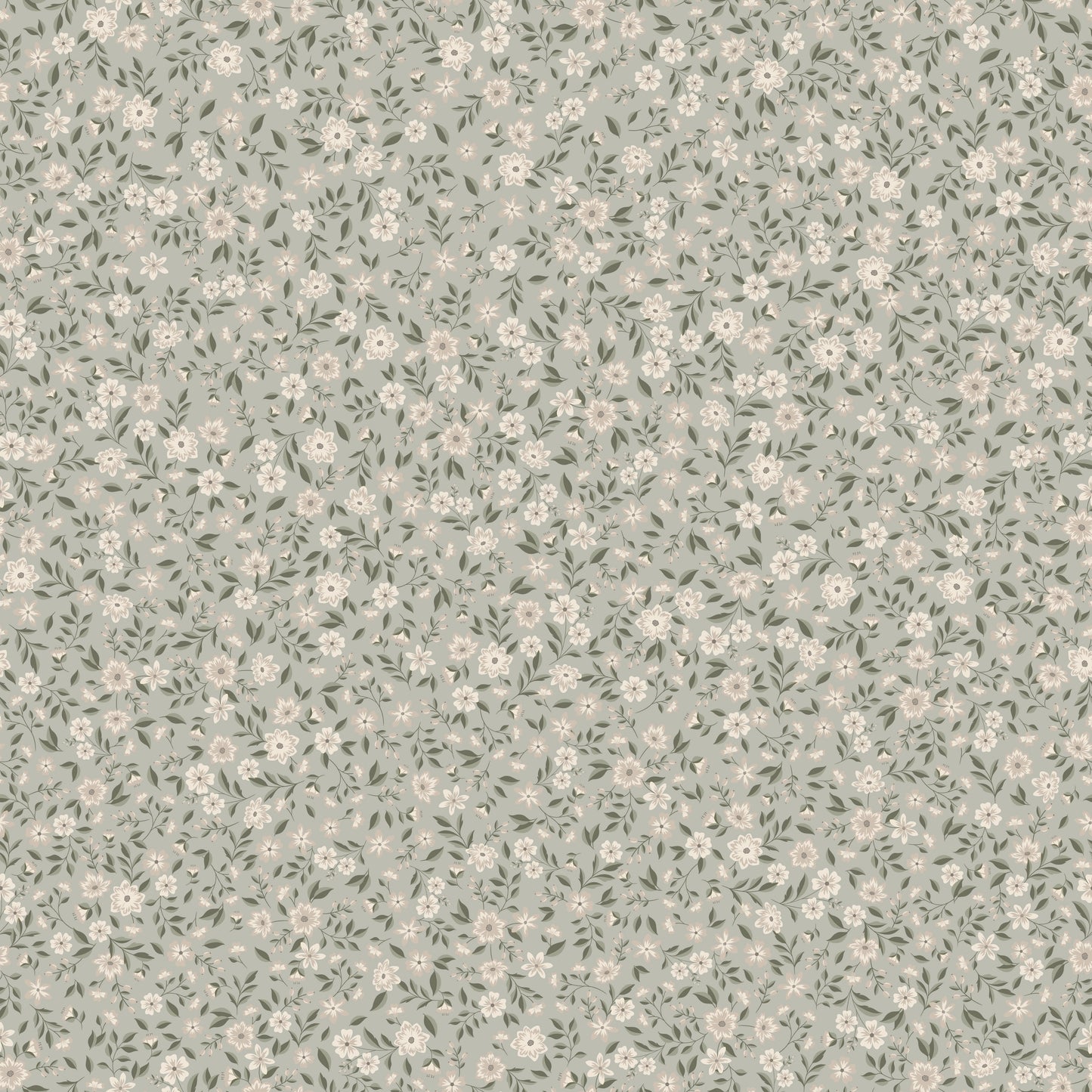 Summer Gray Wallpaper - Freja - Meadow