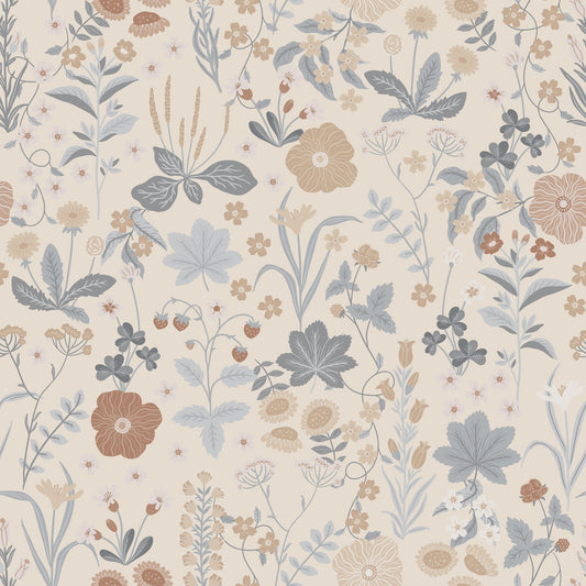 Summer Gray Wallpaper - Blomstre - Earth (SALE)