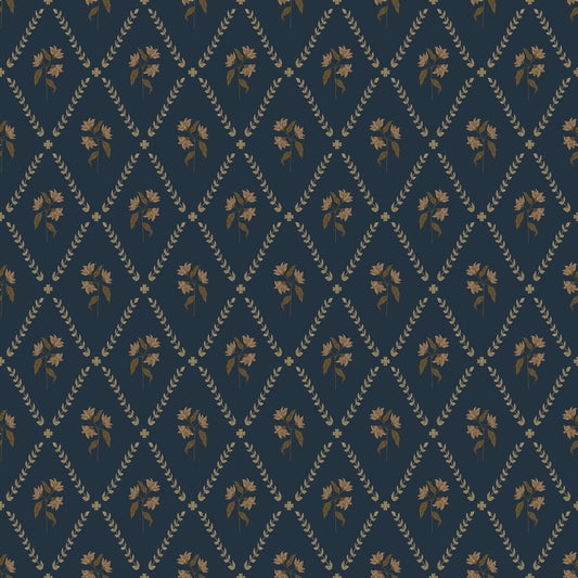 Summer Gray Behang - Eline - Blauw