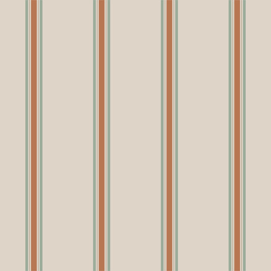 Wallpaper Stripes - Finn - Mediterranean